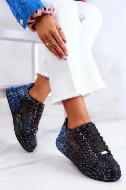 New GOE Sneakersy Buty Sportowe Dżety JJ2N4050 Czarne