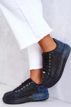 New GOE Sneakersy Buty Sportowe Dżety JJ2N4050 Czarne