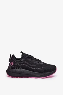 Discount Sneakersy Buty Sportowe Damskie Na Platformie Big Star RR274523 HI-POLY SYSTEM Czarne Damskie Buty Sportowe Big Star|Sneakersy Damskie