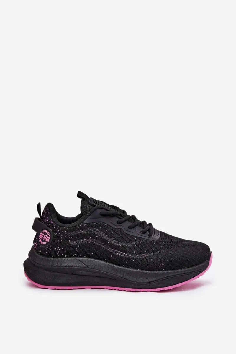 Discount Sneakersy Buty Sportowe Damskie Na Platformie Big Star RR274523 HI-POLY SYSTEM Czarne Damskie Buty Sportowe Big Star|Sneakersy Damskie