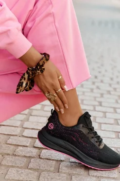 Discount Sneakersy Buty Sportowe Damskie Na Platformie Big Star RR274523 HI-POLY SYSTEM Czarne Damskie Buty Sportowe Big Star|Sneakersy Damskie