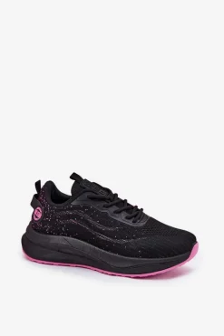 Discount Sneakersy Buty Sportowe Damskie Na Platformie Big Star RR274523 HI-POLY SYSTEM Czarne Damskie Buty Sportowe Big Star|Sneakersy Damskie