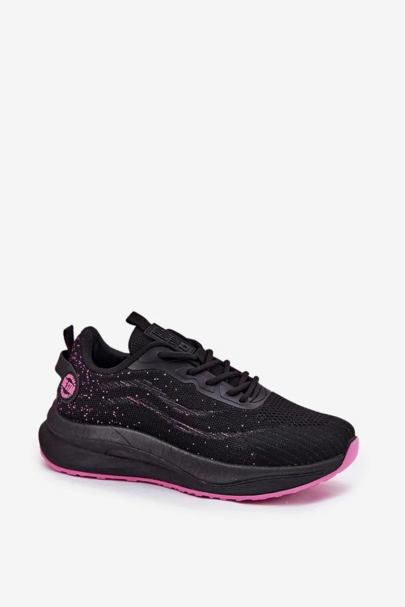 Discount Sneakersy Buty Sportowe Damskie Na Platformie Big Star RR274523 HI-POLY SYSTEM Czarne Damskie Buty Sportowe Big Star|Sneakersy Damskie