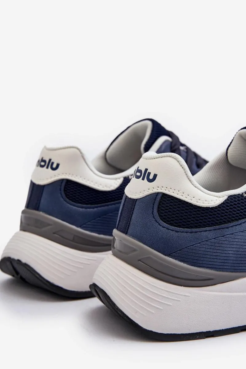 Obuwie Sportowe Męskie>INBLU Sneakersy Buty Sportowe Męskie IU000006 Granatowe