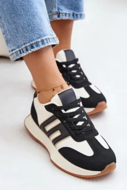 Discount Boto Sneakersy Buty Sportowe Na Platformie Damskie Czarne Thari