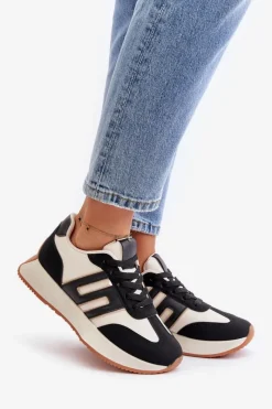 Discount Boto Sneakersy Buty Sportowe Na Platformie Damskie Czarne Thari