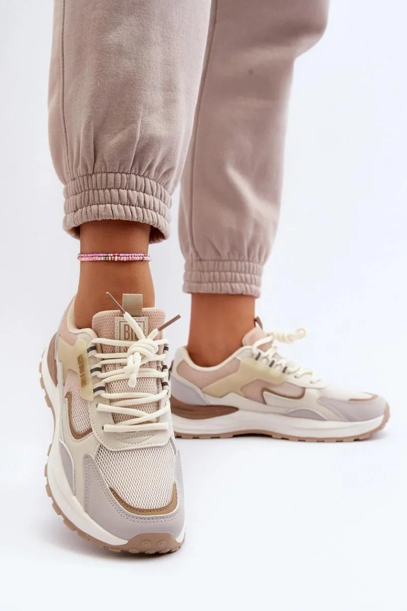 Buty Sportowe Big Star|Sneakersy Damskie>Big Star Shoes Sneakersy Damskie Big Star NN274A098 Beżowe