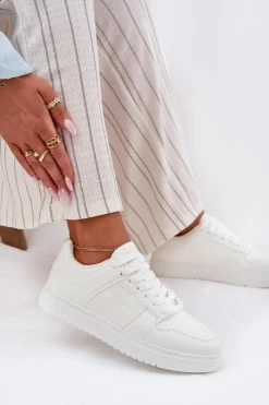 Buty Sportowe Big Star|Sneakersy Damskie>Big Star Shoes Sneakersy Damskie Big Star RR274A241 HI-POLY SYSTEM Białe Biały