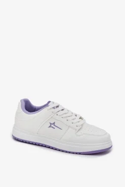 Discount Sneakersy Damskie Big Star RR274A245 HI-POLY SYSTEM Biało-Fioletowe Damskie Buty Sportowe Big Star|Sneakersy Damskie