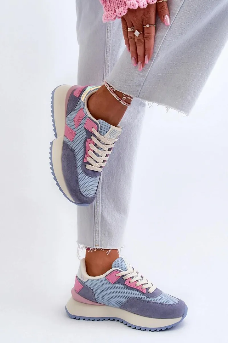 Sale Big Star Shoes Sneakersy Damskie Big Star NN274974 Niebieskie