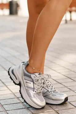 Sale Big Star Shoes Sneakersy Damskie Big Star RR274A193 Szare Szary