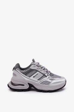 Sale Big Star Shoes Sneakersy Damskie Big Star RR274A193 Szare Szary