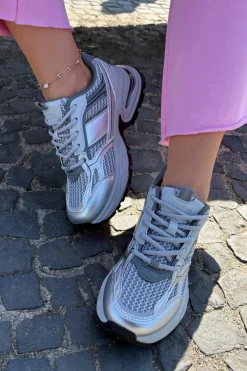 Sale Big Star Shoes Sneakersy Damskie Big Star RR274A193 Szare Szary