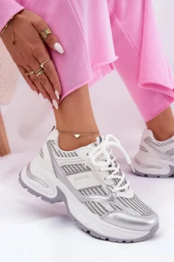 Buty Sportowe Na Platformie|Buty Sportowe Big Star>Big Star Shoes Sneakersy Damskie Big Star RR274A195 Białe Biały