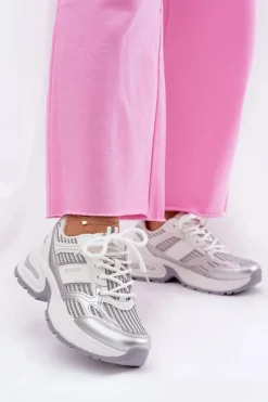 Buty Sportowe Na Platformie|Buty Sportowe Big Star>Big Star Shoes Sneakersy Damskie Big Star RR274A195 Białe Biały