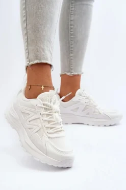 Sale Big Star Shoes Sneakersy damskie Big Star NN274A084 Białe Biały