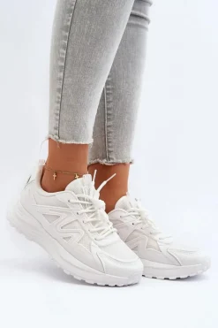 Sale Big Star Shoes Sneakersy damskie Big Star NN274A084 Białe Biały