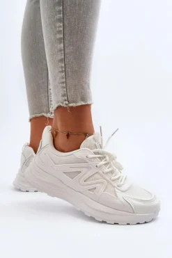 Sale Big Star Shoes Sneakersy damskie Big Star NN274A084 Białe Biały