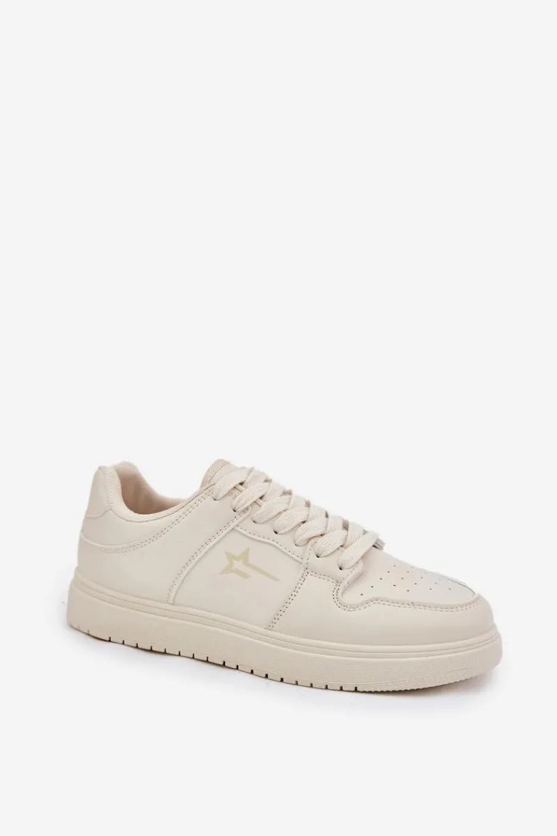 New Sneakersy Damskie Big Star RR274A243 HI-POLY SYSTEM Beżowe Damskie Buty Sportowe Big Star|Sneakersy Damskie