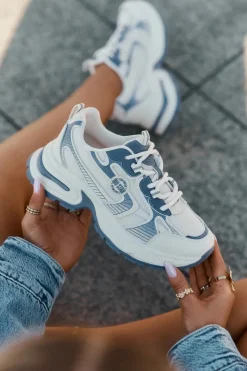 Buty Sportowe Na Platformie|Buty Sportowe Big Star>Big Star Shoes Sneakersy Damskie Big Star RR274A190 e Niebieski