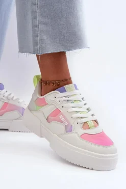 New Big Star Shoes Sneakersy Damskie Big Star NN274359 Memory Foam System Multikolor Wielokolorowy