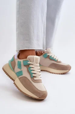 Buty Sportowe Big Star|Sneakersy Damskie>Big Star Shoes Sneakersy Damskie Big Star NN274973 Beżowe