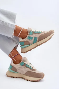 Buty Sportowe Big Star|Sneakersy Damskie>Big Star Shoes Sneakersy Damskie Big Star NN274973 Beżowe