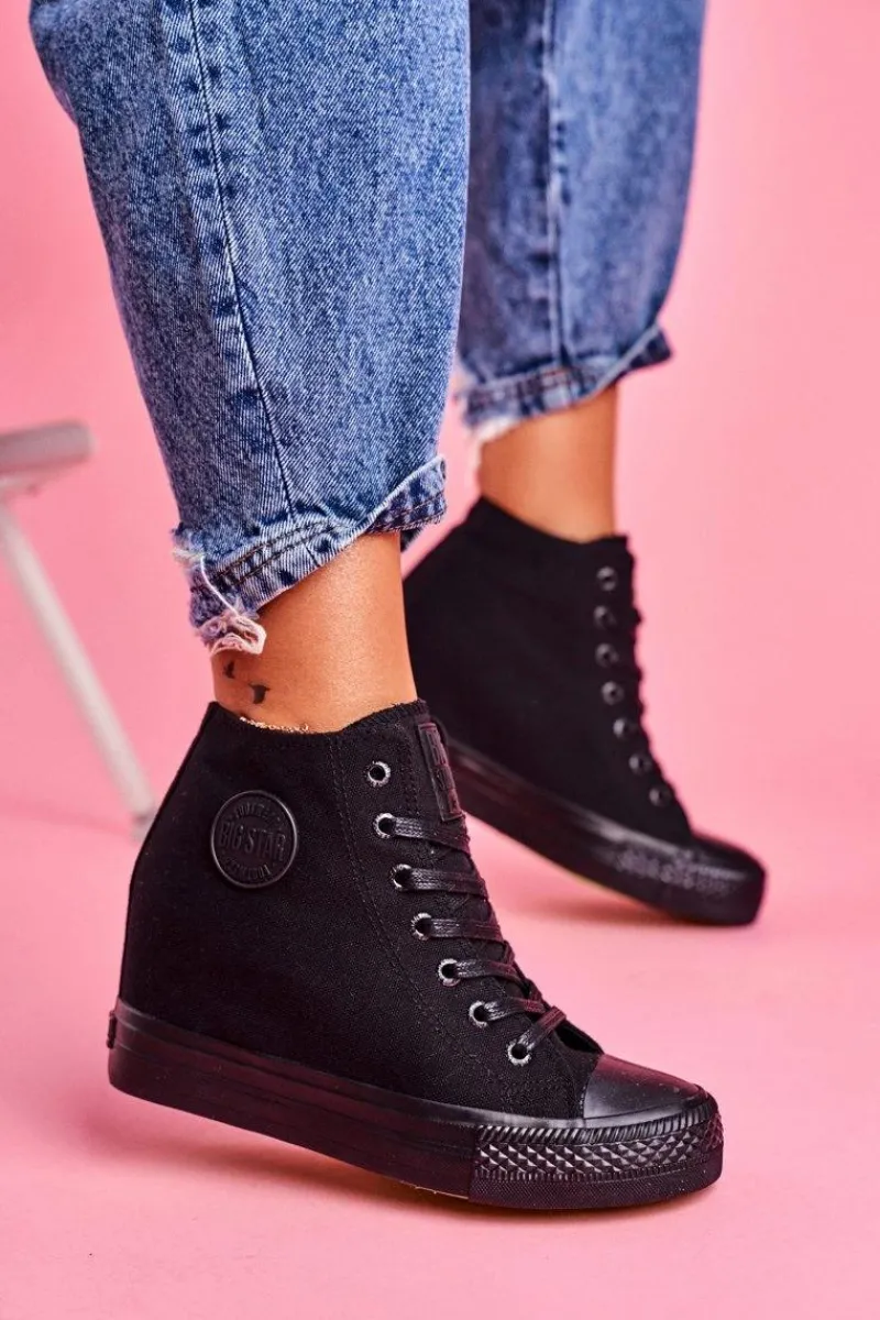 Trampki Damskie Big Star|Big Star>Big Star Shoes Sneakersy Damskie Big Star Czarne FF274A191