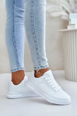 Discount Sneakersy Damskie Big Star OO274A549 Hi-Poly System Białe Damskie Buty Sportowe Na Platformie|Buty Sportowe Big Star