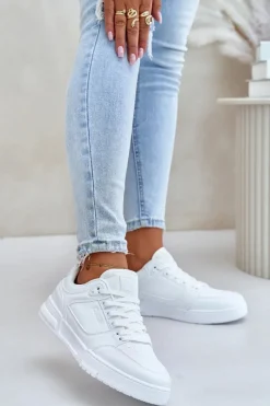 Discount Sneakersy Damskie Big Star OO274A549 Hi-Poly System Białe Damskie Buty Sportowe Na Platformie|Buty Sportowe Big Star