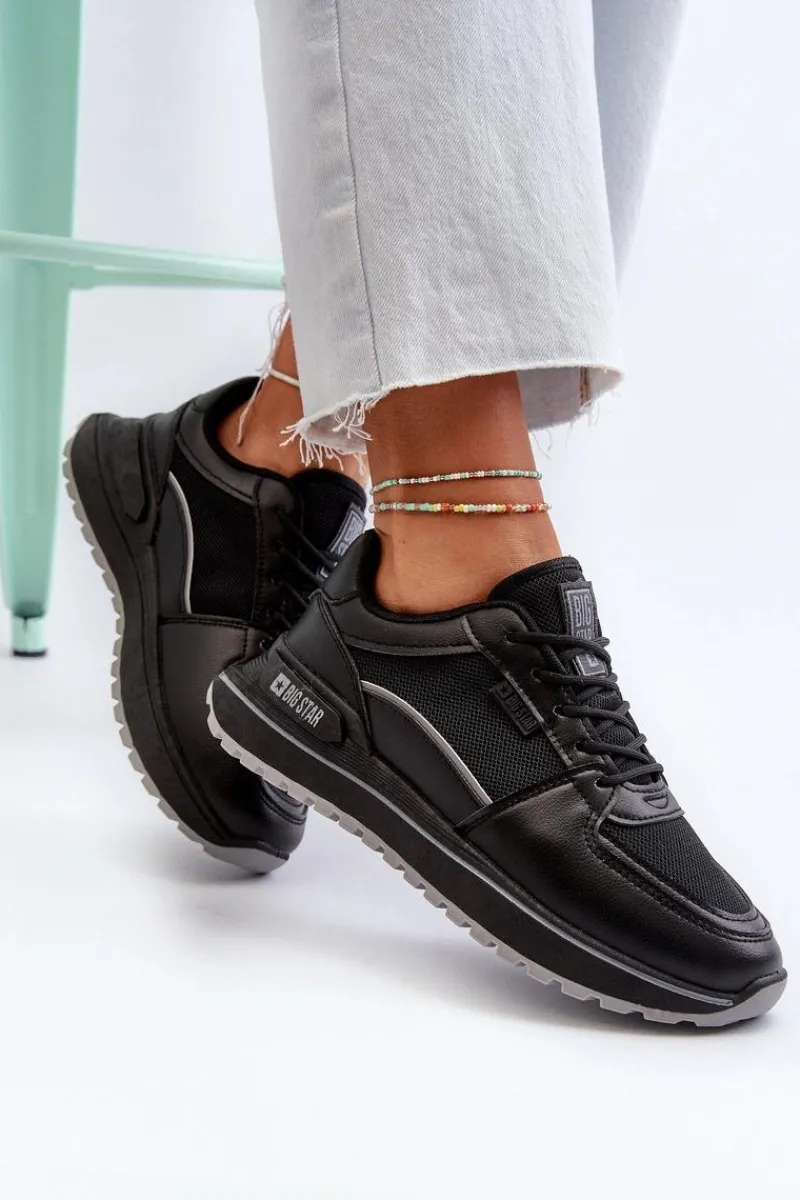 Buty Sportowe Big Star|Sneakersy Damskie>Big Star Shoes Sneakersy Damskie Big Star NN274A090 Czarne