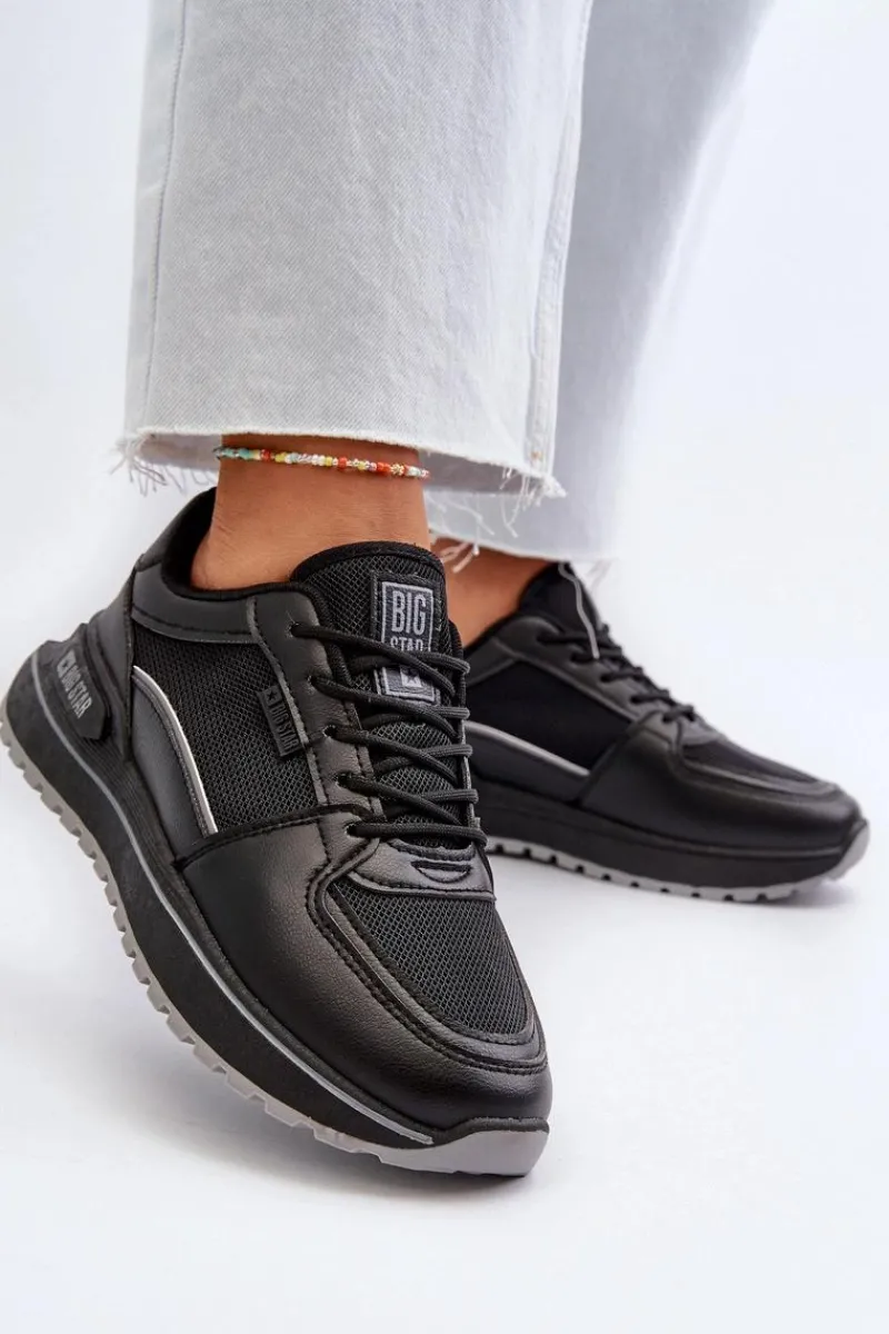 Buty Sportowe Big Star|Sneakersy Damskie>Big Star Shoes Sneakersy Damskie Big Star NN274A090 Czarne