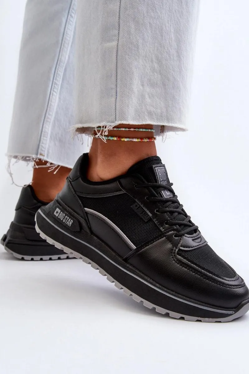 Buty Sportowe Big Star|Sneakersy Damskie>Big Star Shoes Sneakersy Damskie Big Star NN274A090 Czarne