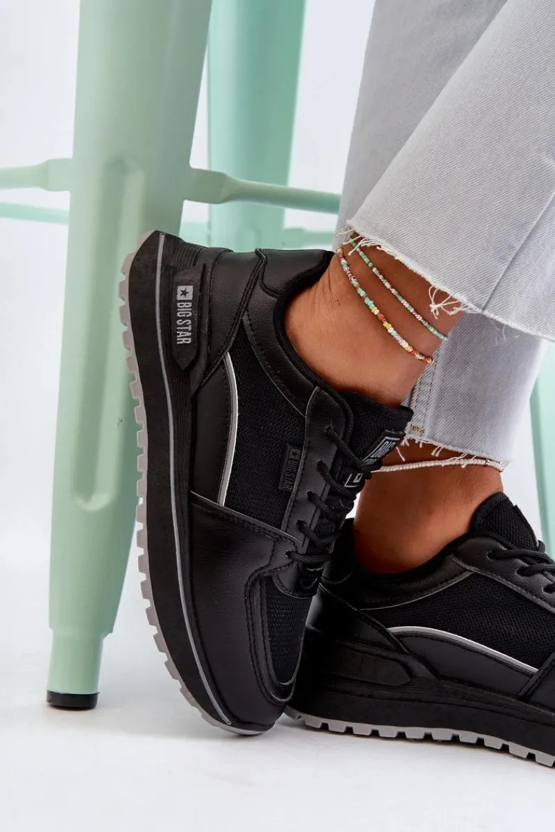 Buty Sportowe Big Star|Sneakersy Damskie>Big Star Shoes Sneakersy Damskie Big Star NN274A090 Czarne