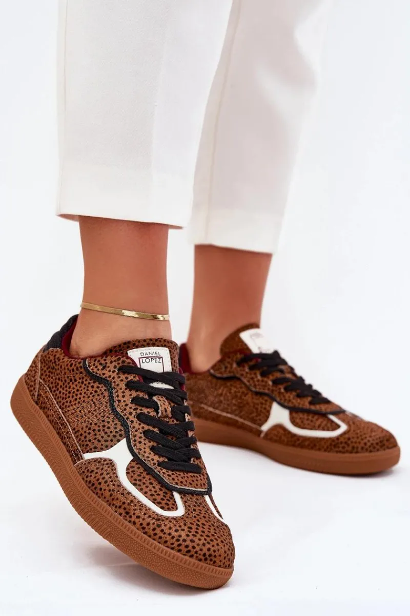 New Daniel Lopez Just Dare Sneakersy Damskie SS2D4016 Camel Brązowy