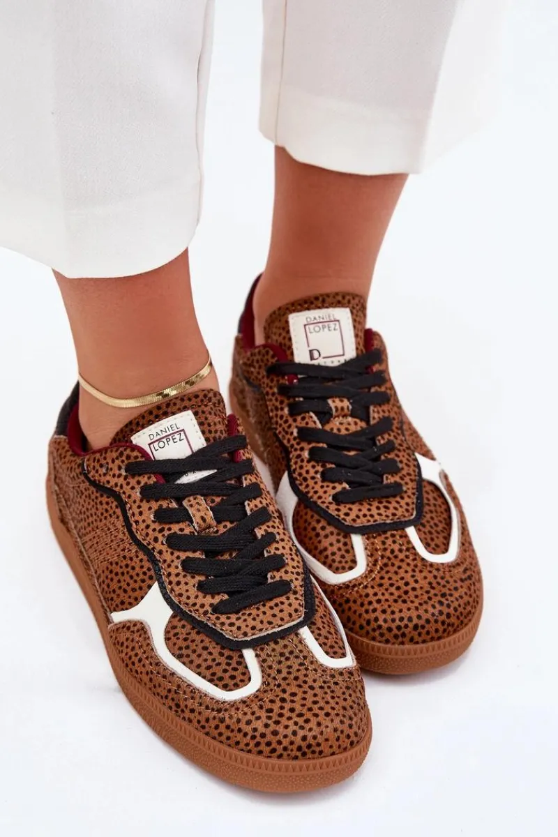 New Daniel Lopez Just Dare Sneakersy Damskie SS2D4016 Camel Brązowy