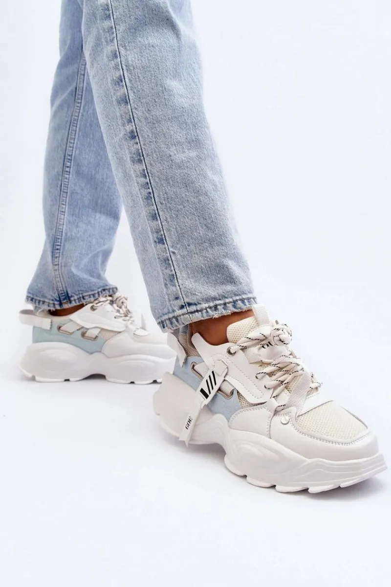 Sneakersy Damskie>GOE Sneakersy Damskie NN2N4039B Białe