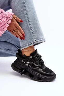 Sneakersy Damskie NN2N4040 Czarne Damskie Sneakersy Damskie