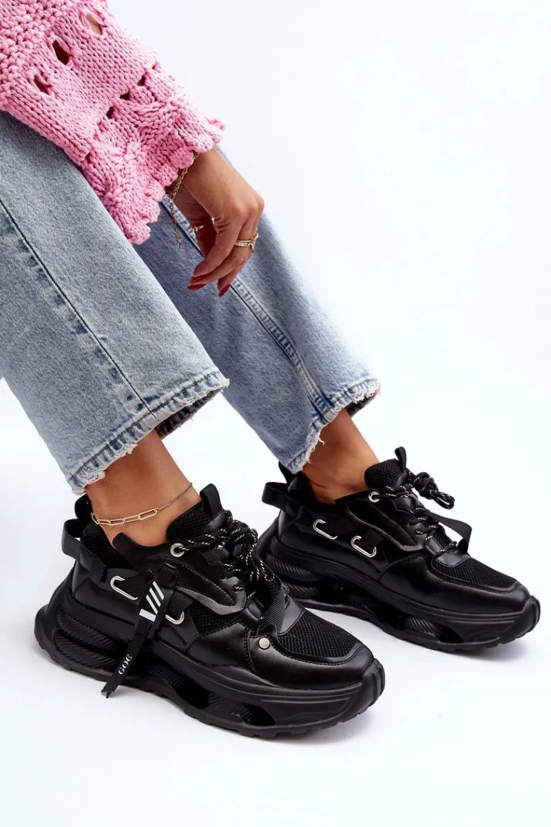 Sneakersy Damskie NN2N4040 Czarne Damskie Sneakersy Damskie