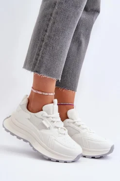 Best Big Star Shoes Sneakersy Damskie HI-POLY SYSTEM Big Star NN274A107 Białe Biały