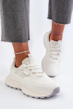 Best Big Star Shoes Sneakersy Damskie HI-POLY SYSTEM Big Star NN274A107 Białe Biały