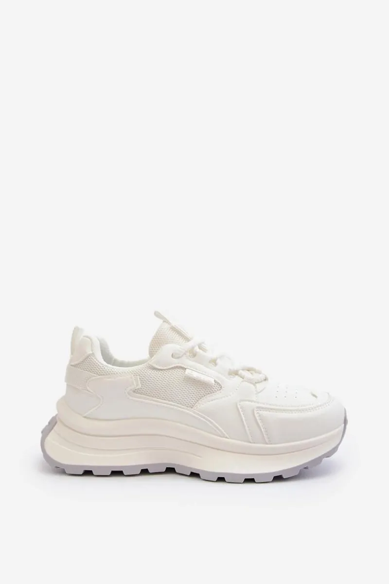 Best Big Star Shoes Sneakersy Damskie HI-POLY SYSTEM Big Star NN274A107 Białe Biały