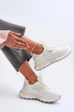 Best Big Star Shoes Sneakersy Damskie HI-POLY SYSTEM Big Star NN274A107 Białe Biały