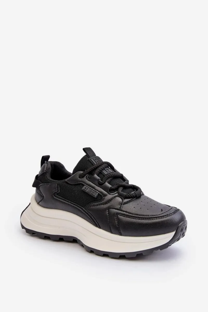 Buty Sportowe Big Star|Sneakersy Damskie>Big Star Shoes Sneakersy Damskie HI-POLY SYSTEM Big Star NN274A106 Czarne