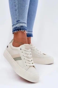 Lee Sneakersy Damskie LAYLA WOMEN LOW 50251003 Zgaszona Biel Biały