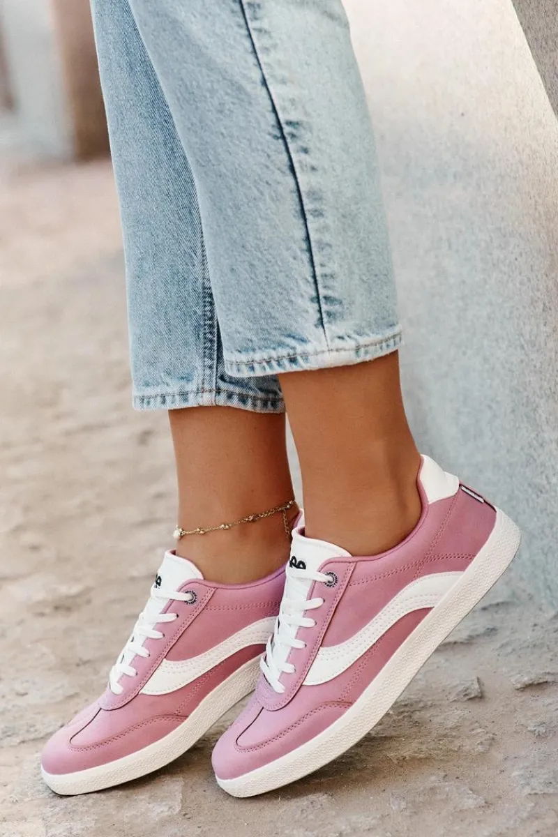 Outlet Lee Sneakersy Damskie LIAN WOMEN LOW 50251005.72G Fioletowe Fioletowy