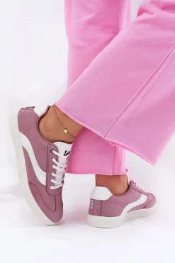 Outlet Lee Sneakersy Damskie LIAN WOMEN LOW 50251005.72G Fioletowe Fioletowy