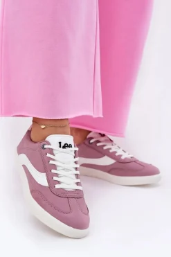 Outlet Lee Sneakersy Damskie LIAN WOMEN LOW 50251005.72G Fioletowe Fioletowy