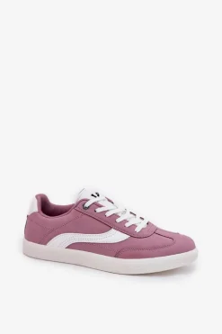 Outlet Lee Sneakersy Damskie LIAN WOMEN LOW 50251005.72G Fioletowe Fioletowy