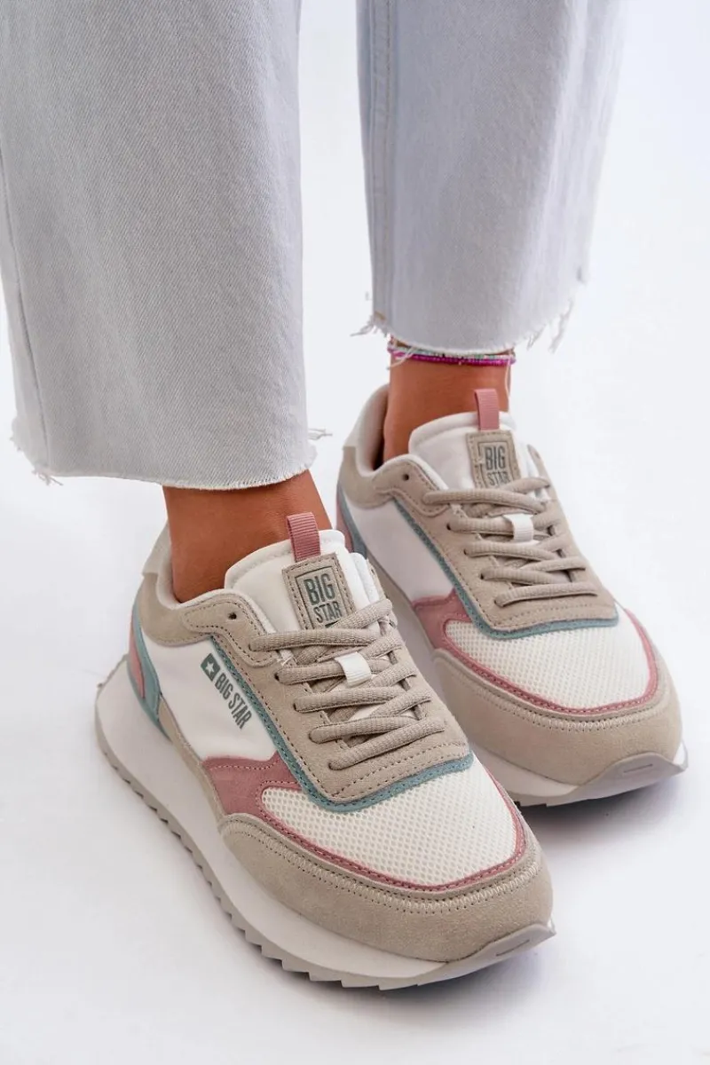 Online Sneakersy Damskie Memory Foam System Big Star NN274690 Białe Damskie Buty Sportowe Na Platformie|Buty Sportowe Big Star